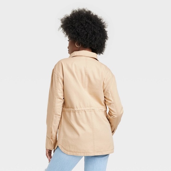 - ✨NWT XS women’s utility field jacket / coat beige ✨ - Picture 4 of 8